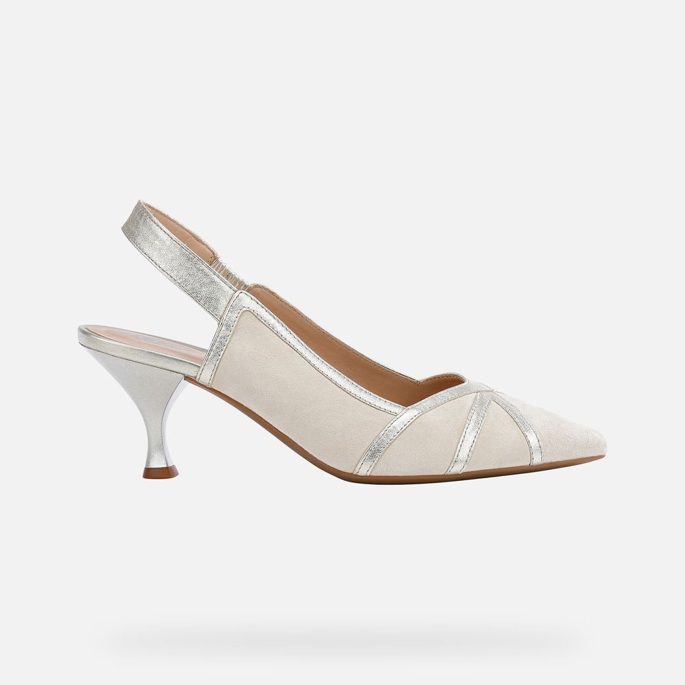 Geox Bayan Stiletto Ayakkabı Altın - Elisangel - QLW-189740